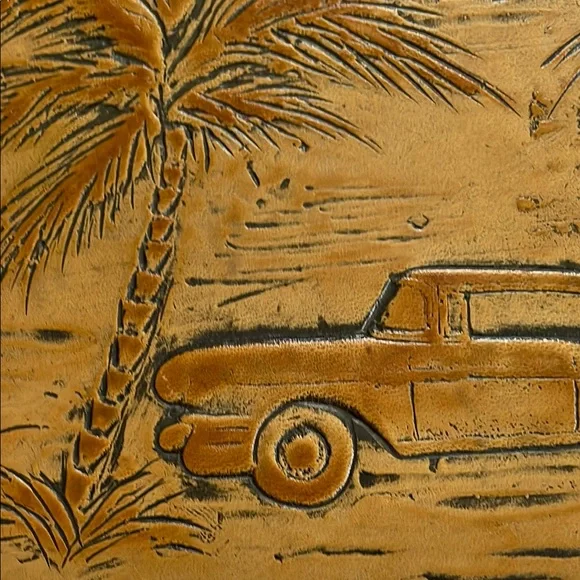 Brahmin Brown Embossed Clutch with Gold Clasp - Picture 9 of 9